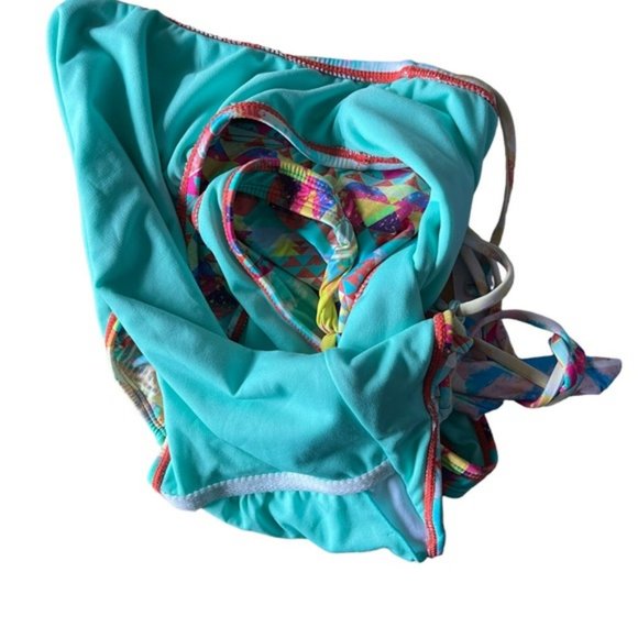 Bar III | Swimwear | One-Piece Tribal Print Halter Top Swimsuit | Cutout | Small - Picture 6 of 9